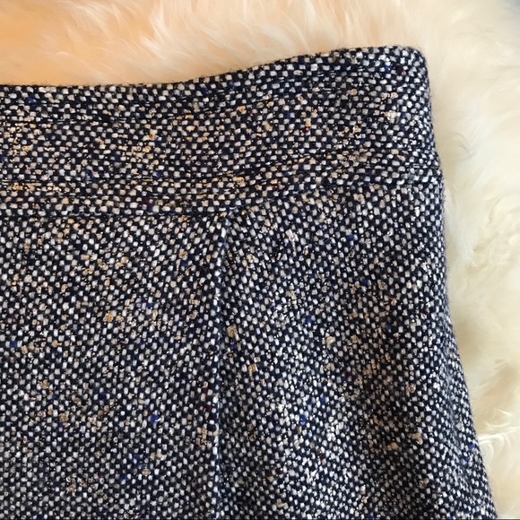 Tory Burch Navy Tweed Skirt - Picture 6 of 8